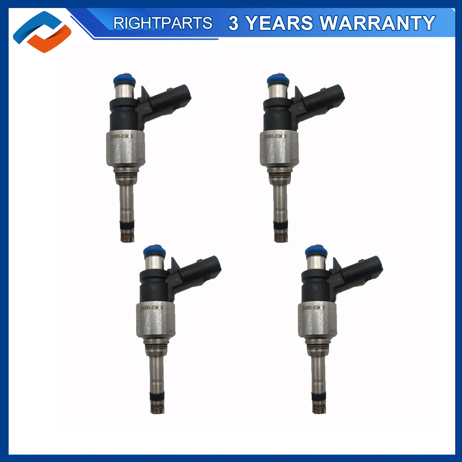 4PCS 35310-03HA0 Fuel Injectors For 2017-2020 Hyundai Ioniq 2017-2020 Kia Niro 3531003HA0