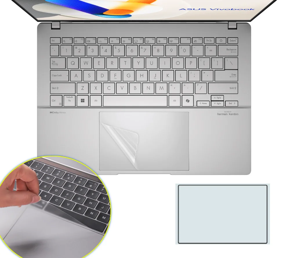 For ASUS Vivobook S14 2024 S5406 S5406MA M5406NA M5406WA Matte Touchpad Protective film Sticker Protector TOUCH PAD TOUCHPAD 