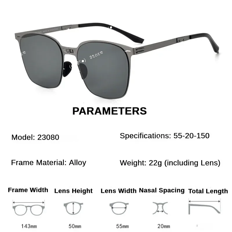 Mode Falten Tragbare Legierung Sonnenbrille Uv400 Schutz Männer Persönlichkeit Outdoor Sonnenschutz Luxus Reise Sonnenbrille