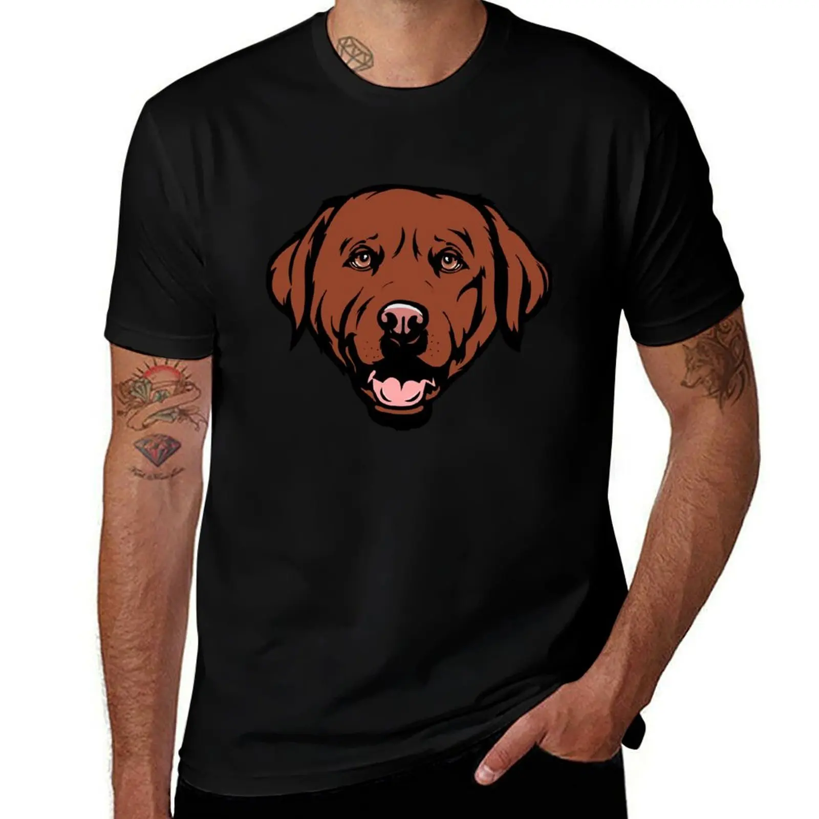 

Fox Red Labrador: I T-Shirt gifts for boyfriend vintage new gifts and t-shirts Blouse men workout shirt