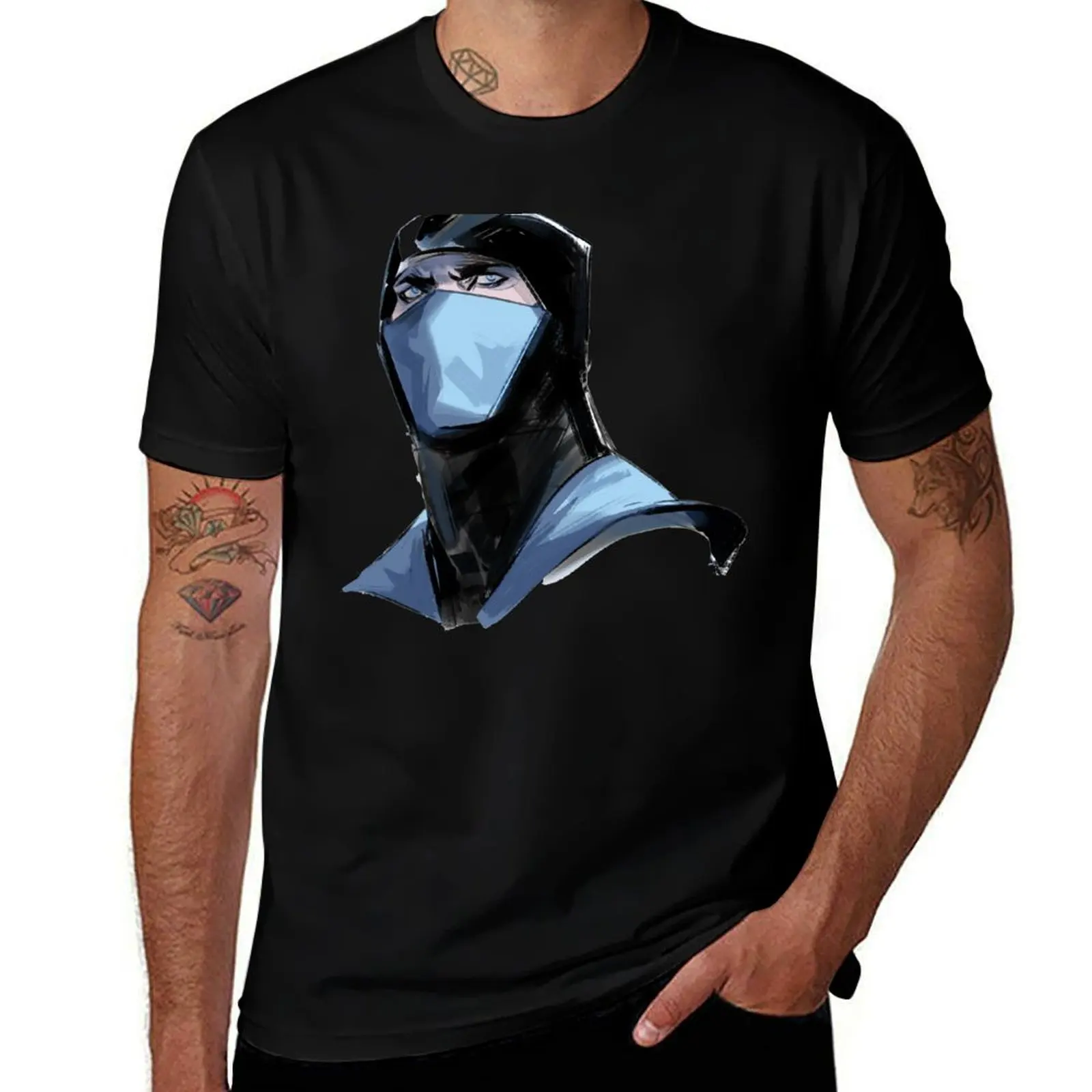 Sub-Zero Head Minimal T-Shirt Large Size Basic Casual T-Shirt