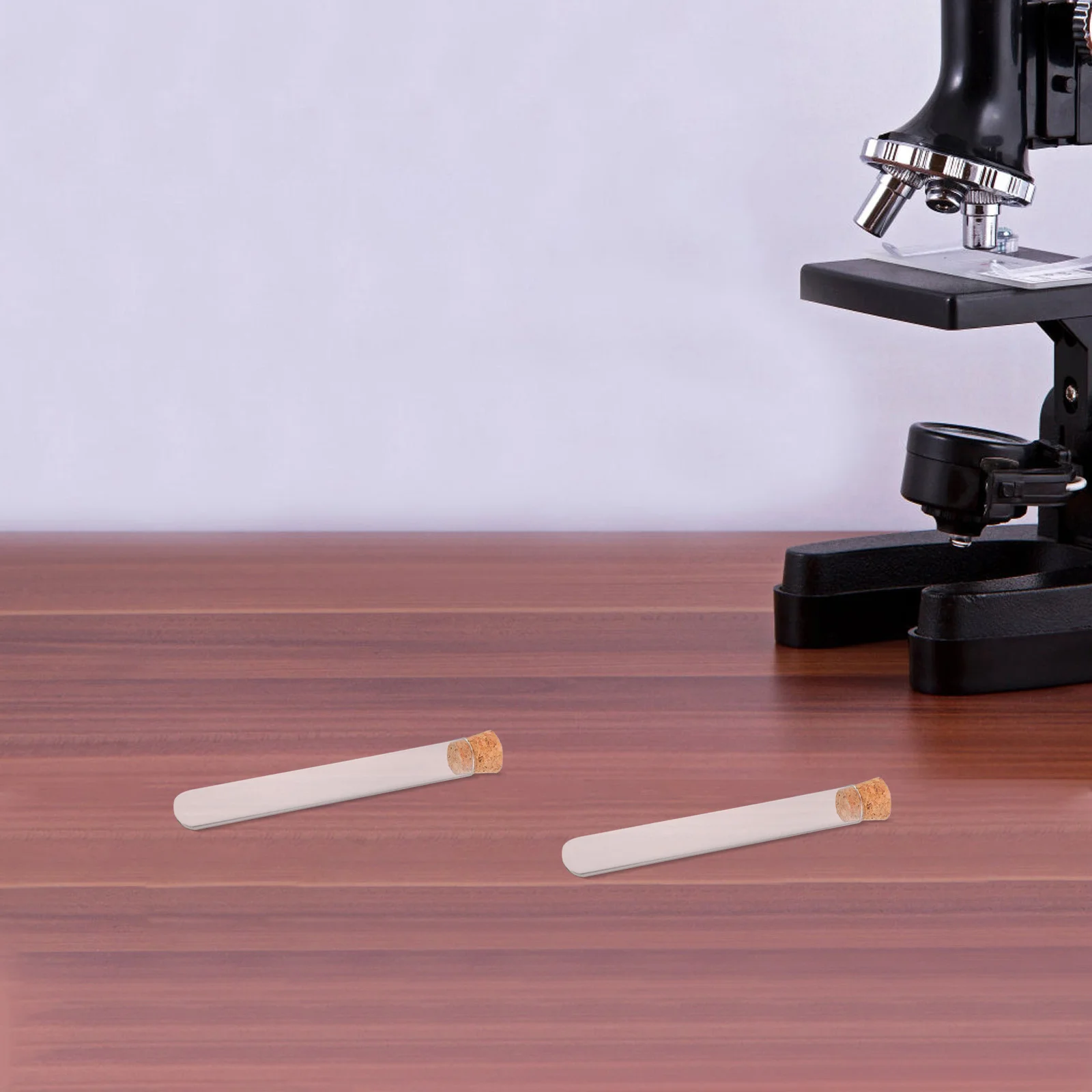 

20Pcs 20x150mm Glass Test Tubes Cork Stoppers Durable for Beauty Liquid Chemical Experiments Small Crafts