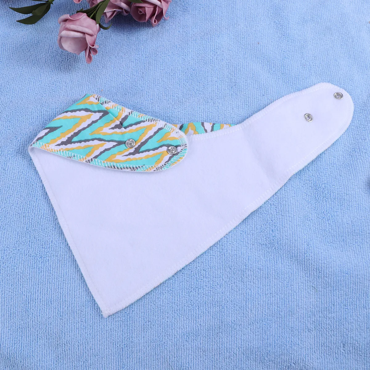 

4pcs Baby Bibs Cotton Saliva Towels Unisex Saliva Towels Triangle Dribble Keeper Soft Absorbent Protect Teething