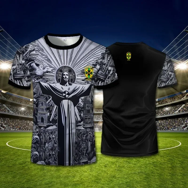 24/25 brazylia jezus edycja specjalna koszulka piłkarska T-shirt letni nowy nabytek koszulki sportowe dorośli treningowy strój piłkarski