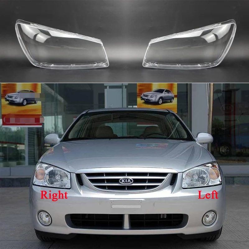 

For Kia Cerato Car lampshade 2005 2006 2007 Front Headlamp Cover Headight Shade Transparent Shell Lens Plexiglass