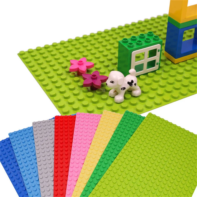 16*32 Dots Large Particle Building Blocks Base Plate , Children's DIY Educational Assembled Toys Baseplate  Building Blocks Wall