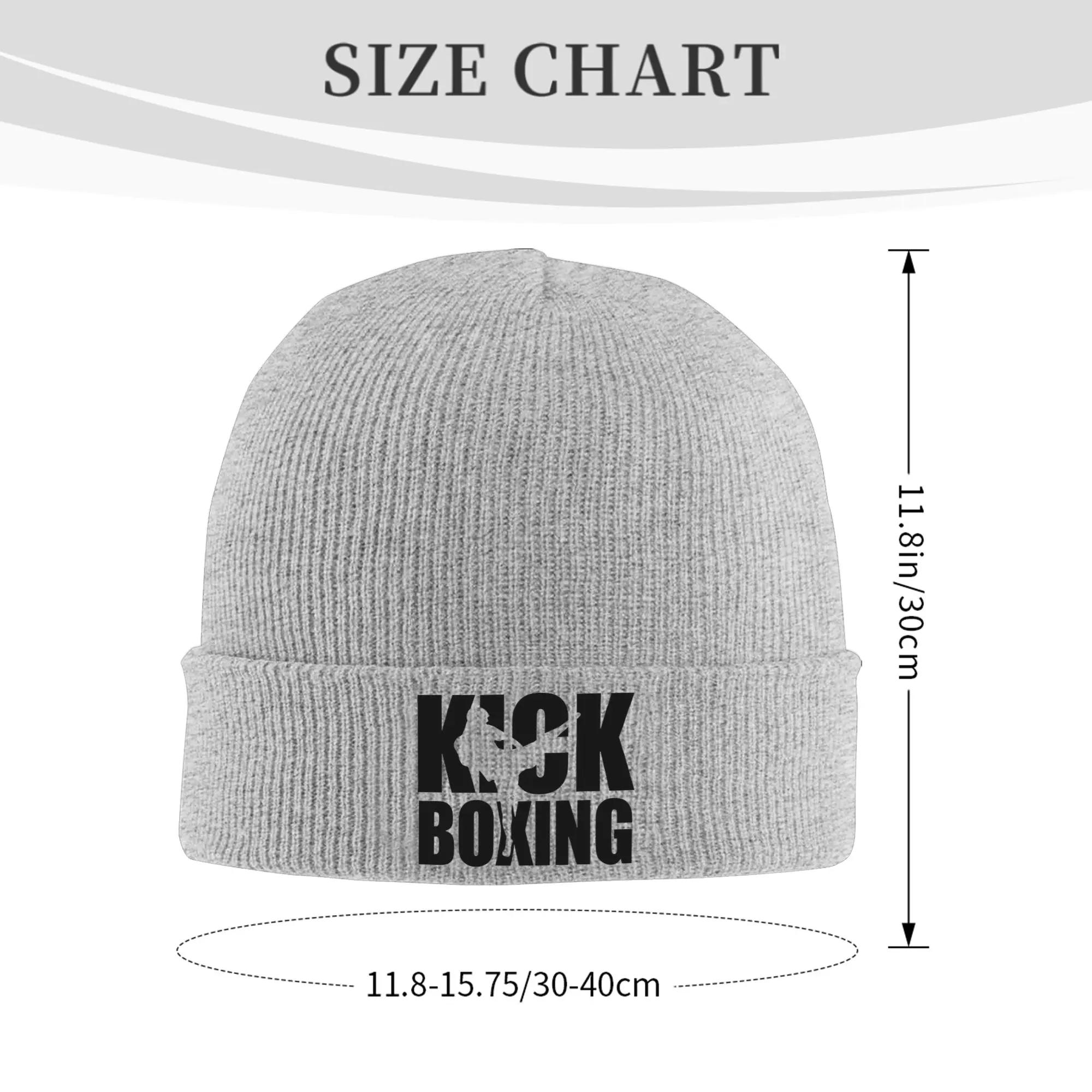 Kick Boxinger MMA print letter boxing Winter Skullies Beanies Hat Warm Autumn Knitted Hats Bonnet Caps for Women Men