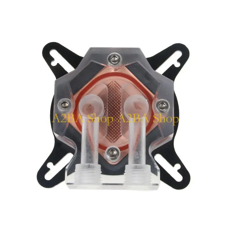 

A2BA Universal CPU Water Cooling Block Waterblock Liquid Cooler Copper Base for 1156