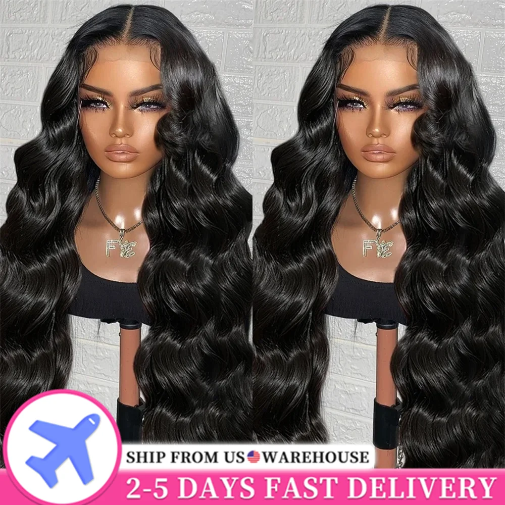 

30 Inch 13x4 13x6 HD Body Wave Lace Front Wig Pre Plucked Loose Water Wave Lace Frontal Wig 100% Human Hair Wigs For Black Women