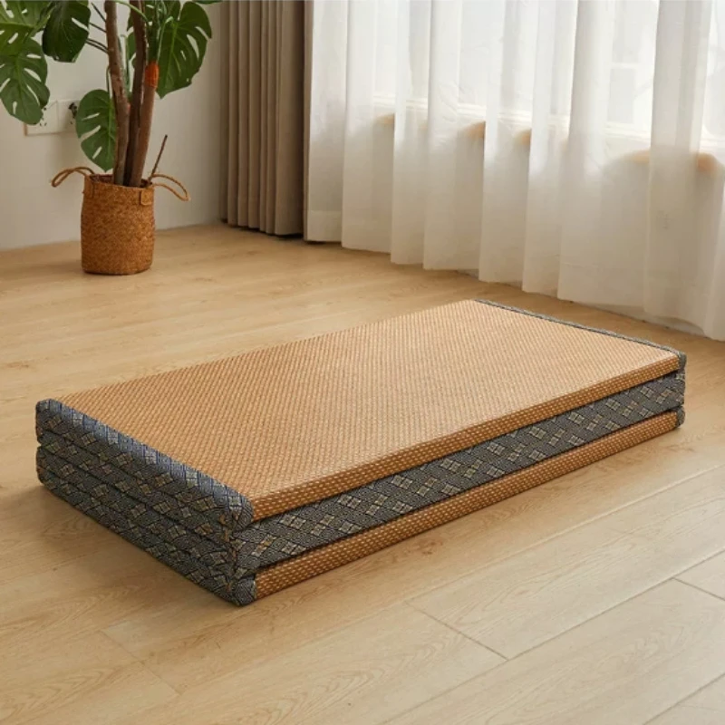 1PC Japanese style tatami floor mat, foldable sleep mattress, portable futon breathable bay window mat, yoga mat for dormitories image 6