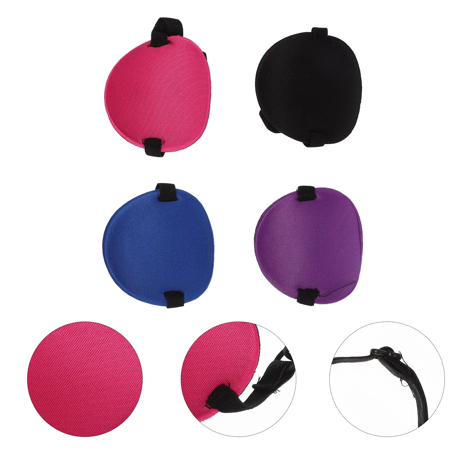 

Набор из 4 дышащих комфортных регулируемых повязок для глаз для детей при амблиопии, косоглазии, астигматизме, для тренировки зрения