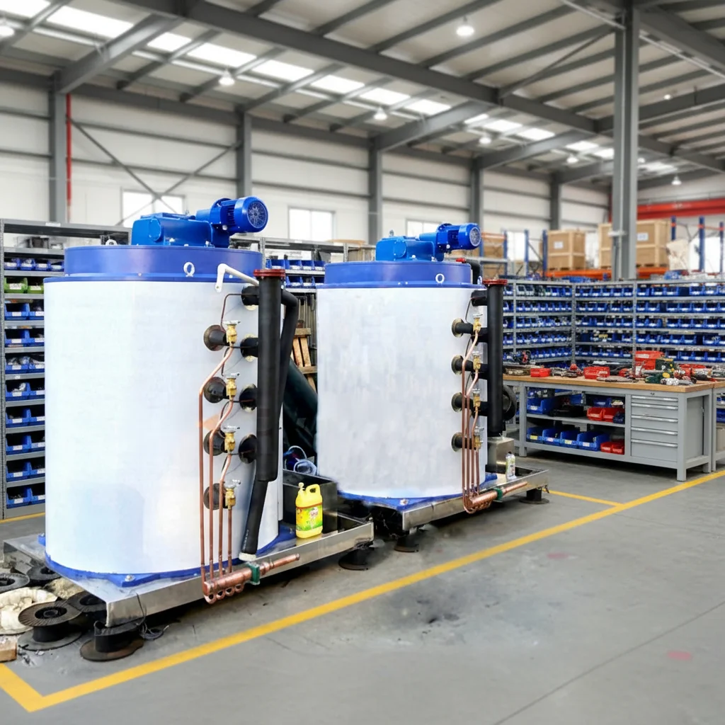 Top Manufacturer Freon Flake Ice Evaporator Ice Drum 10ton Fabricante De Evaporadores De Hielo a Escala