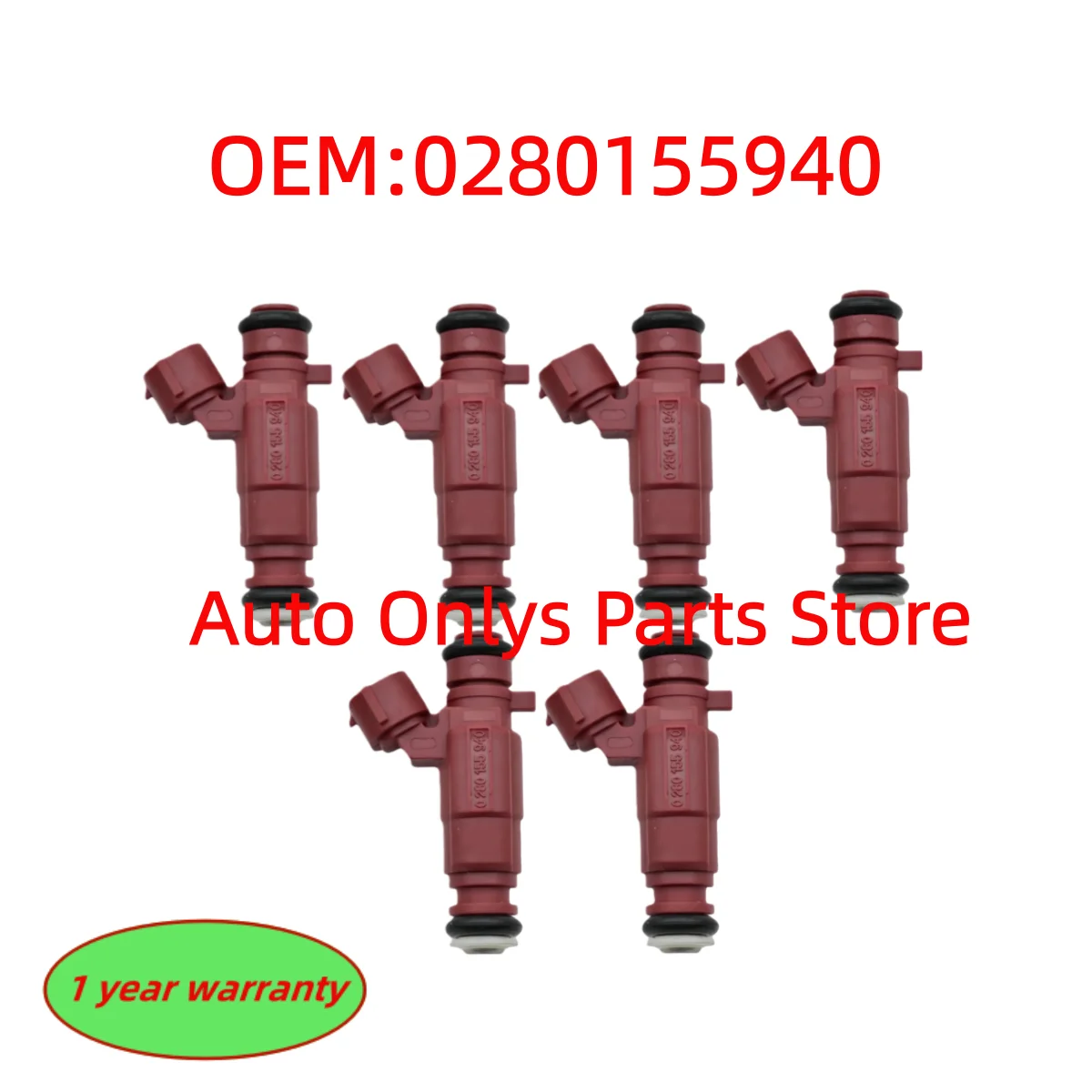 

6pcs High Quality 0280155940 New Fuel Injectors 16600-9F600 166009F600 Suitable For Nissan Primera Hatchback