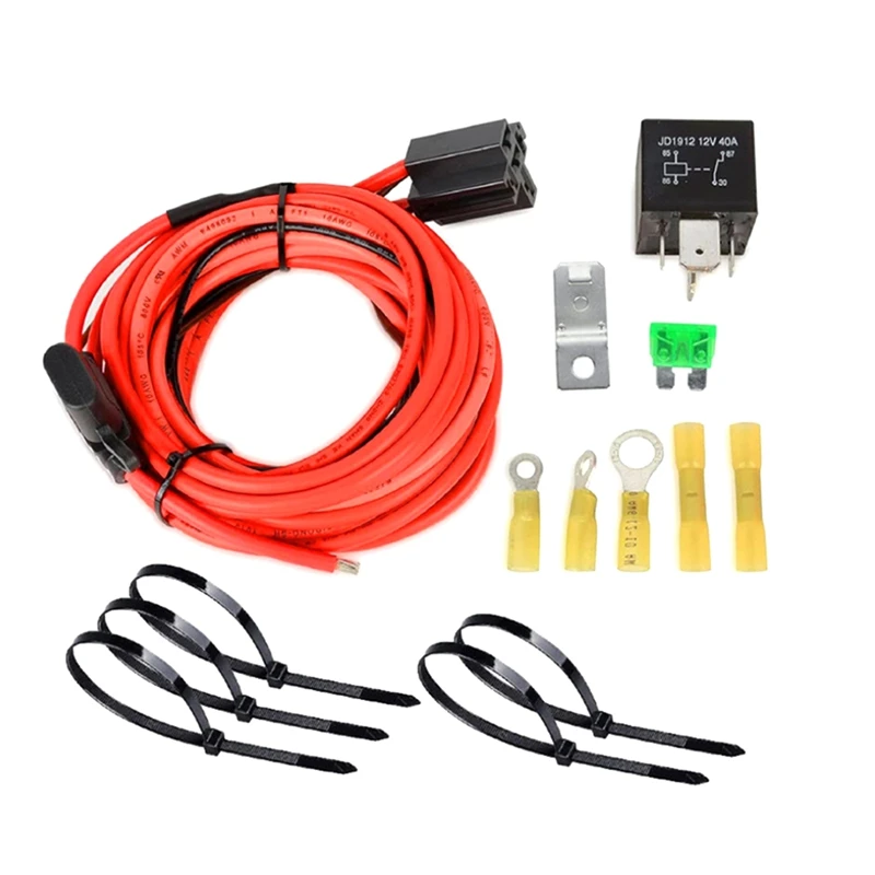 For P/N 30247 12V System Electric Fuel Pump Relay Bypass Kit Waterproof Relay Switch Kit