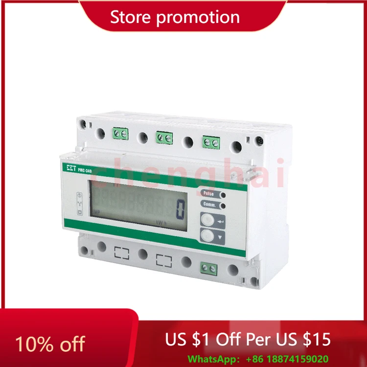 

CET PMC-340-A 5(6)A Трехфазный 3-фазный интеллектуальный счетчик с нулевым экспортным устройством Многофункциональный электрический счетчик в сетке электроэнергии