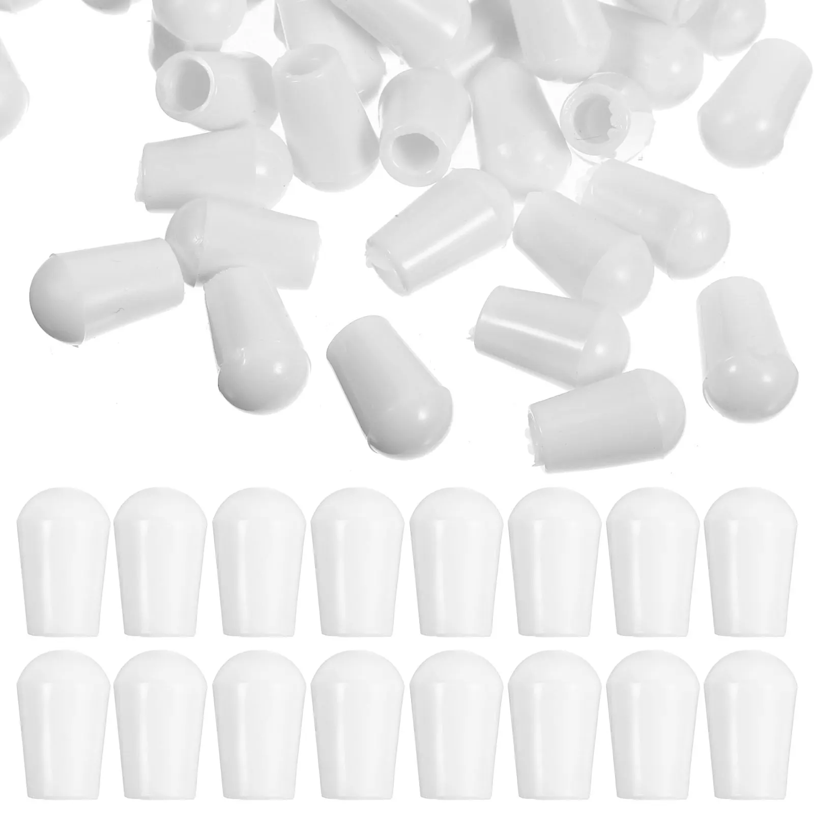 

100pcs Hanger End Caps Pvc Thread Protectors Rack Tip Covers Hook Protector Covers Wire End Protectors