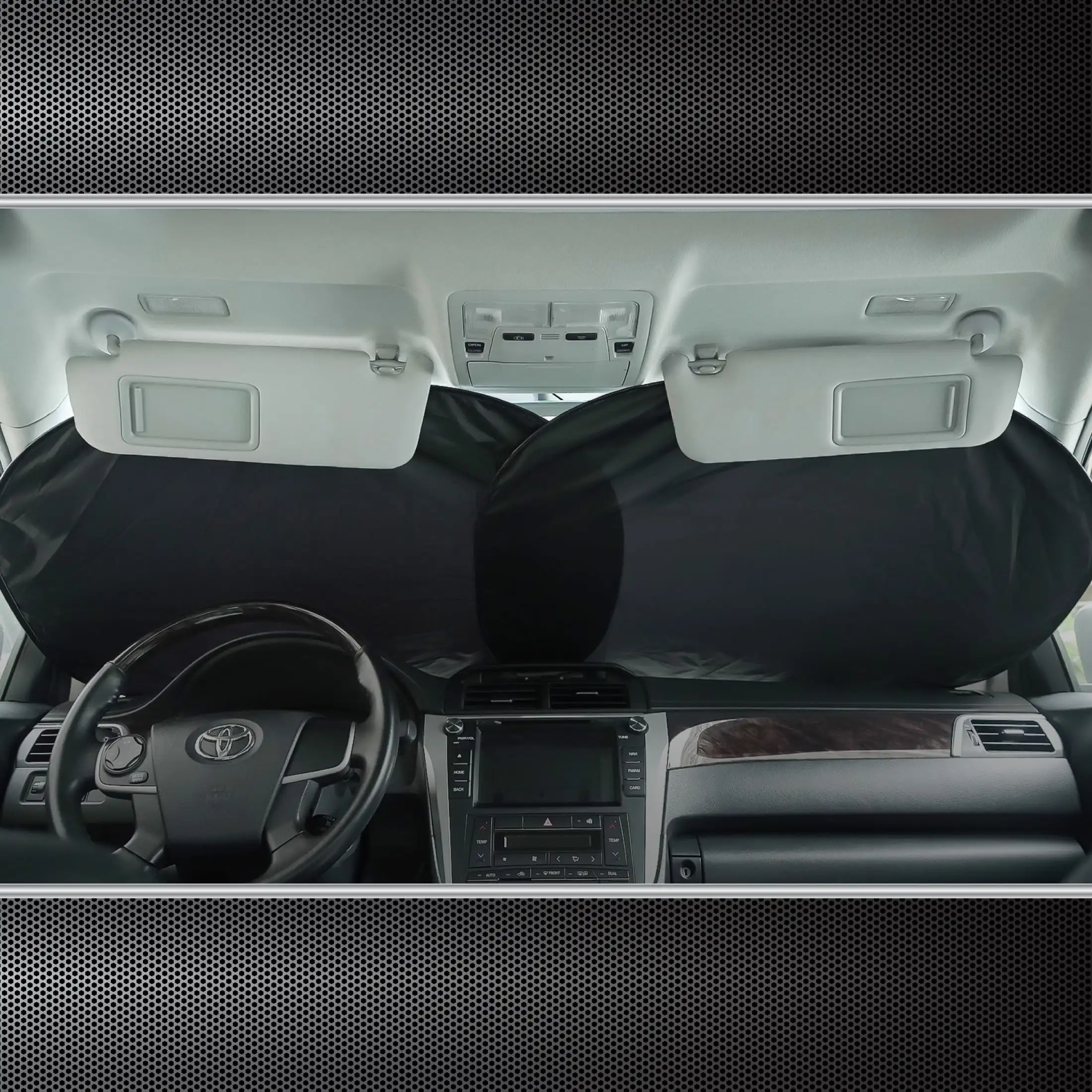 زوج واحد من مظلة الشمس باللون الأسود المقاس العالمي، 28.5 بوصة × 31.5 بوصة