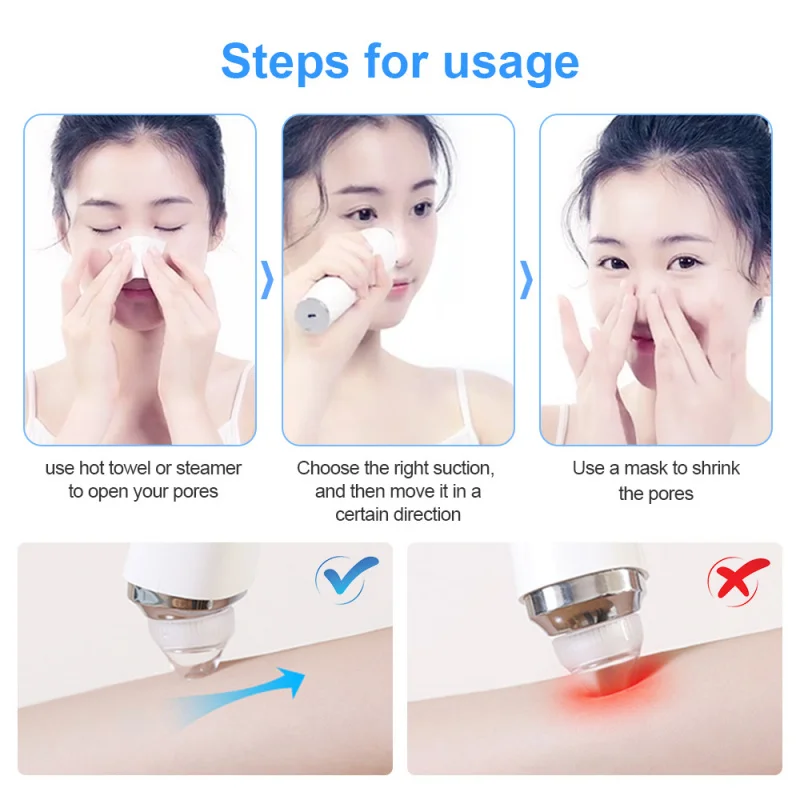 Electric Blackhead Pore Vacuum HD Camera Pimple Acne Comedone Machine Facial Beauty Device