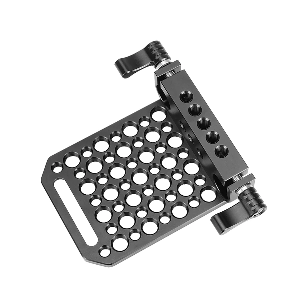 KIMRIG Cheese Plate Mounting With 15mm Dual Rod Clamp Base Plate For Blackmagic URSA Mini Camera And More Accessories