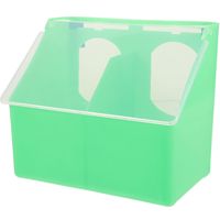 Pigeon Feeders Hanging Box Bird Food Dispenser Plastic Light Green Cage Accessories Parrot Vegetable Feeder Easy Clean