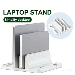 Adjustable Laptop Stand Vertical Save Desktop Space Easy To Place Computer Accessories Scalable Width for Office Desk Storage