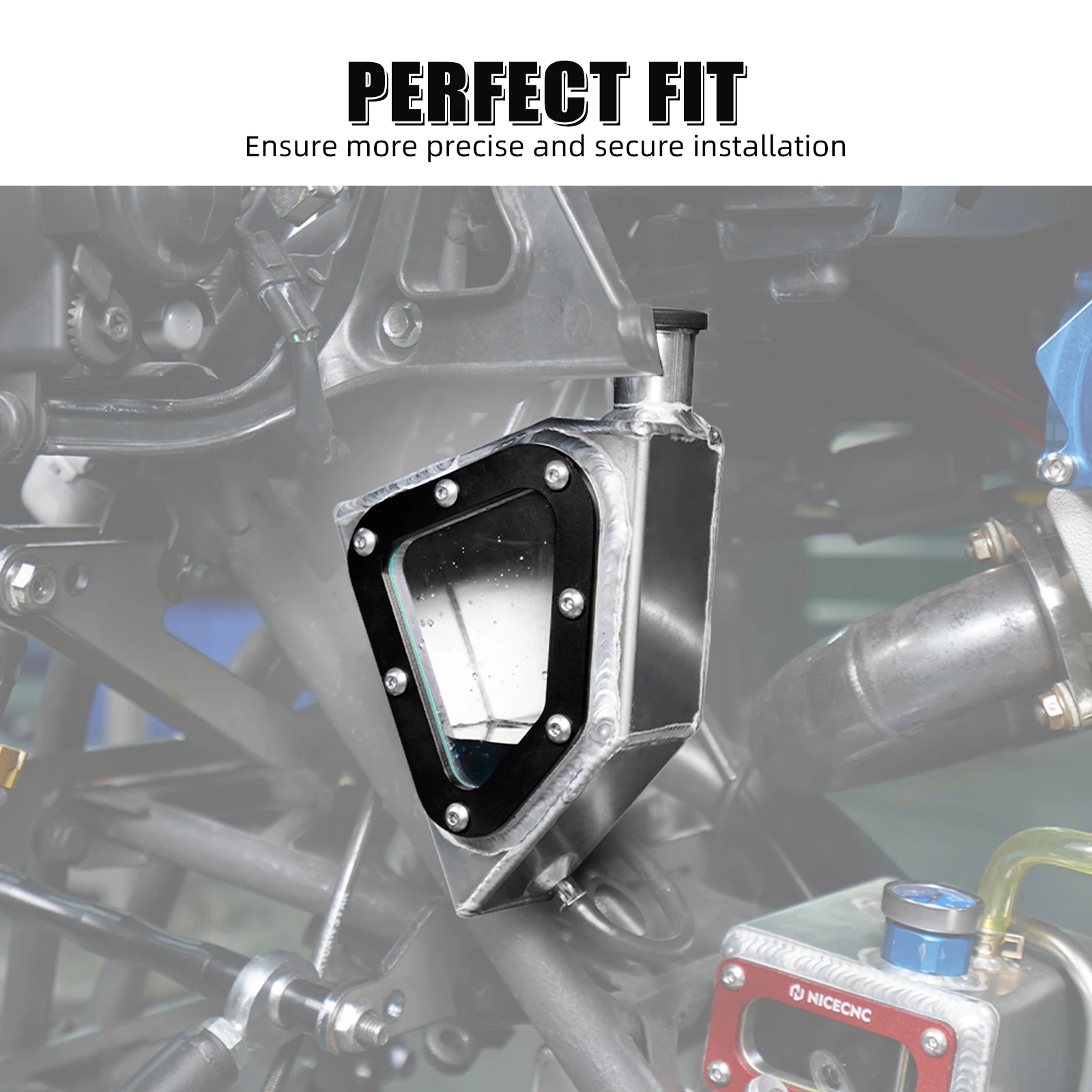 NICECNC Für Yamaha Raptor 700 ATV Überlauf-Kühlmittelbehälter für Raptor 700R 2013-2026 Aluminium 1PE-F1871-00-00 – Detail 17