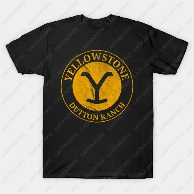 Yellowstone Dutton Ranch T Shirt TV Shows Tshirts Cool Western Cowboy Graphic Tshirt Men Oversized Shirt Ropa Hombre Camisetas