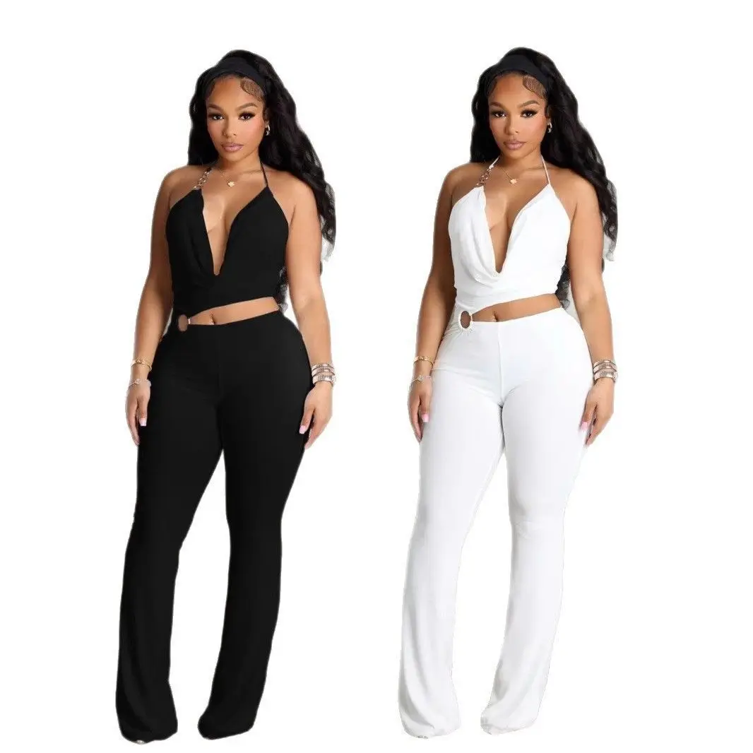 Bodys Unisex Damen Crop Ärmellos Spaghettiträger Rückenfrei Tiefer Riemchen-Rücken Hosenträger Low-Waist Strand Slim-Fit Sexy