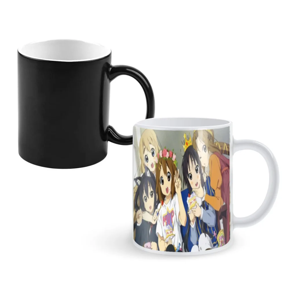 

Anime-Japan-Kawaii-New-K-ON!Coffee Mug Color Changed Magic Ceramic Cup Hot Travel Coffee Mugs Gift