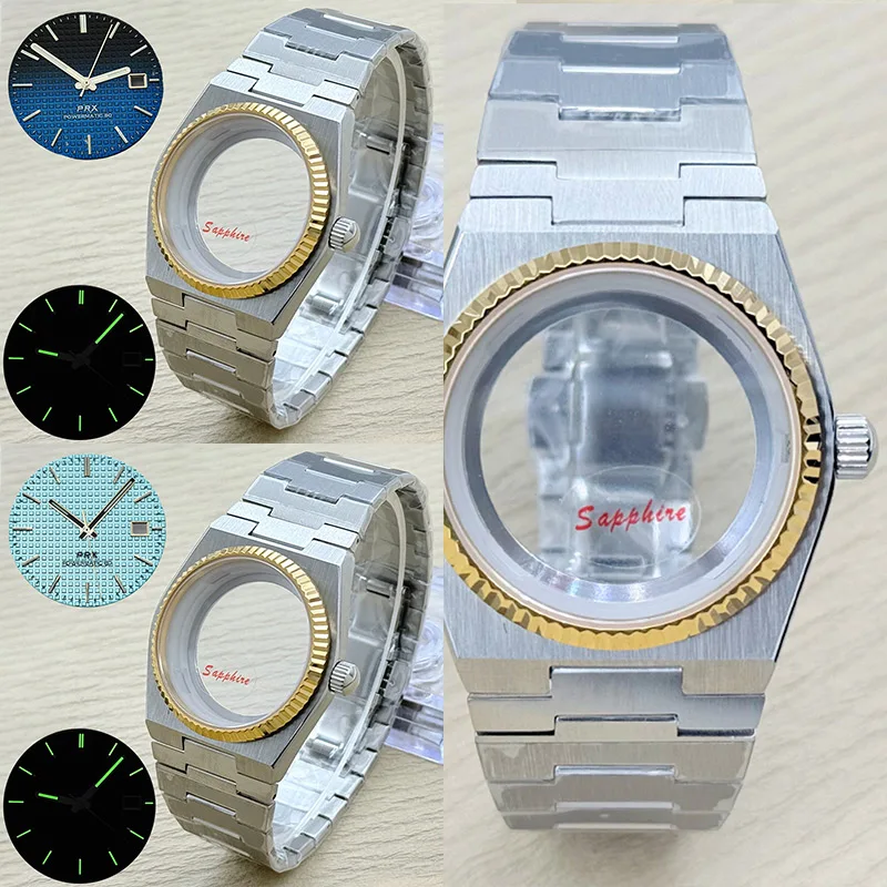 

NH35 PRX Super Player Sapphire Glass Watch Case Fit NH35 NH36 NH38 4R35 4R36 Movement With 31.8mm Dial+Hands Watch Parts