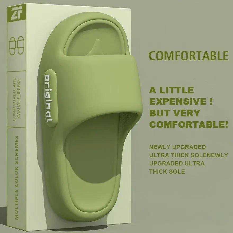 

New Soft sole, thick platform slippers, a cloud-like soft feeling on the feet, ultra-soft home-use men's and women's slippers