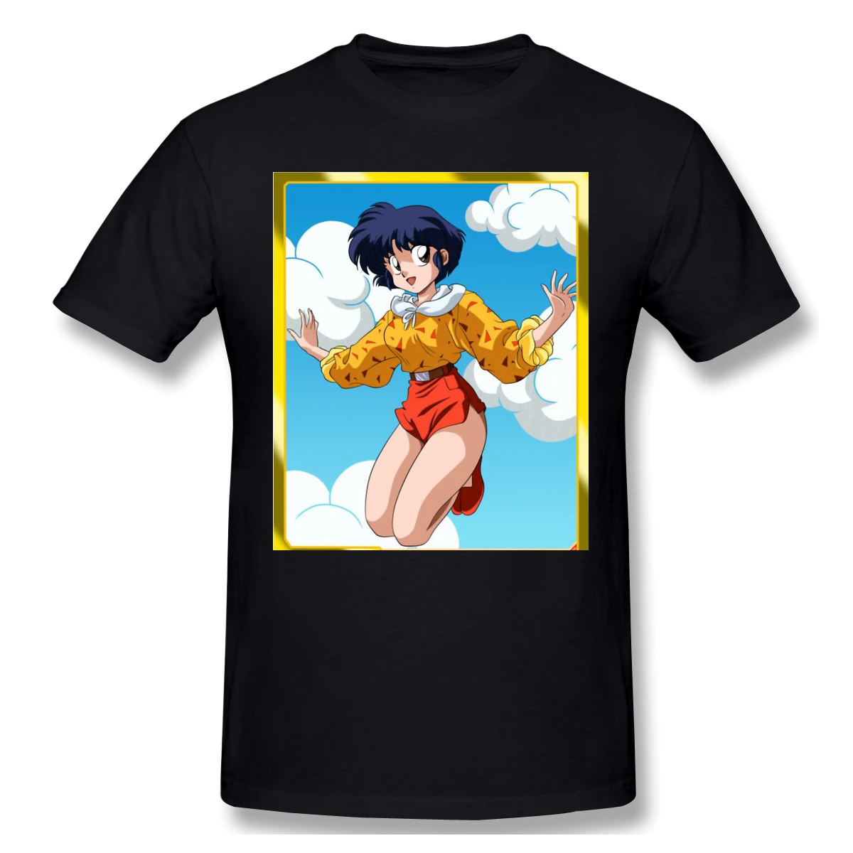 Ranma ｩ Pium T-Shirt Funny Tees O Neck 100% Cotton Ranma Clothes Humor T Shirt