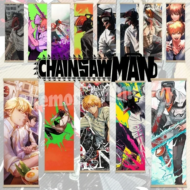 

Chainsaw Man Poster Denji Wall Art Picture Scroll Canvas Wall Hanging Painting Home Decor Poster Wall Art Room Decoration