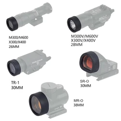 Tactical Rubber Lens Cover Cap Guard Protector For SR-O MR-O Red Dot Sight SF M300 M600 X300 X400 TR-1 Weapon Light