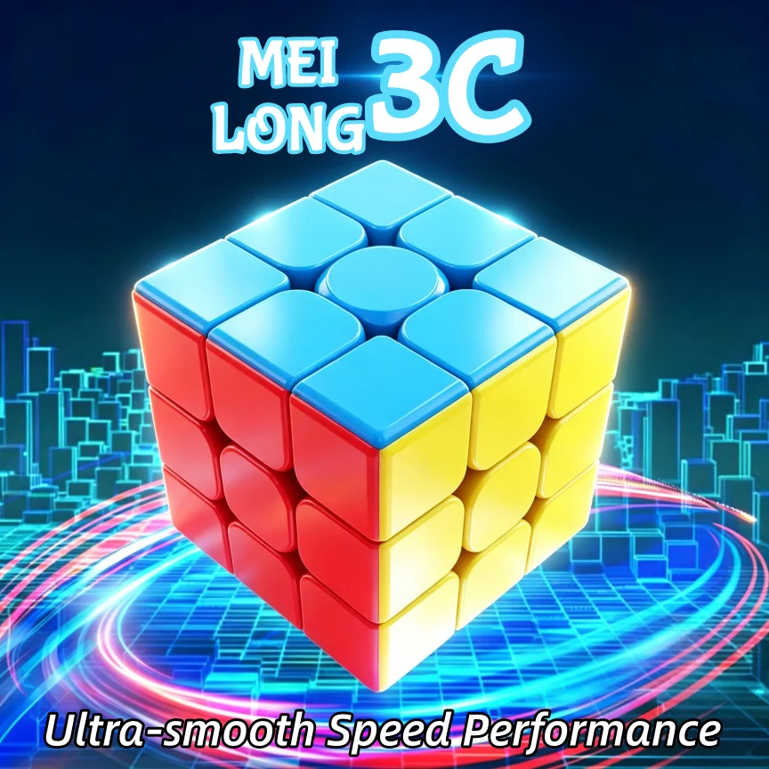 Premium 3X3 Speed Cube Anti-Scratch Solid Color Smooth Rotation Puzzle Toy Logic Training Gift for Beginners Competition