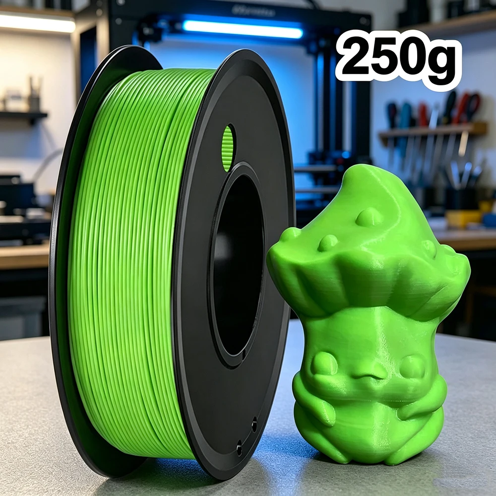 3D Printer Filament PLA Apple Green Filament 250g, 1.75mm Dimension Accuracy +/- 0.03mm, 3D Printing Filament pla green Independent vacuum packaging