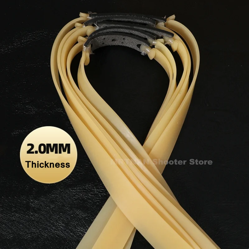 

Thickened 1.5mm 2mm Wide Flat Rubber Band High Elasticity Plain Colour Slingshot Shooting Hunting Accessories Rubber Band