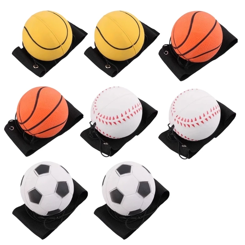 

Dog Toy Bouncy Toy Interactive Tennis Toy Basketball Wristband Sports Training