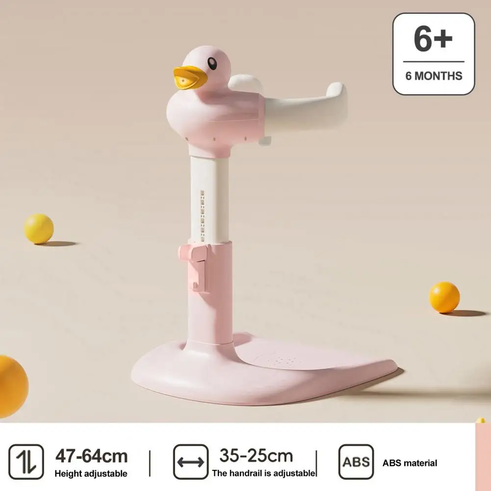 Supports de bain portables antidérapants en forme de canard pour bébé, aide à la douche, poignée réglable, support de longueur pour la douche des tout-petits debout