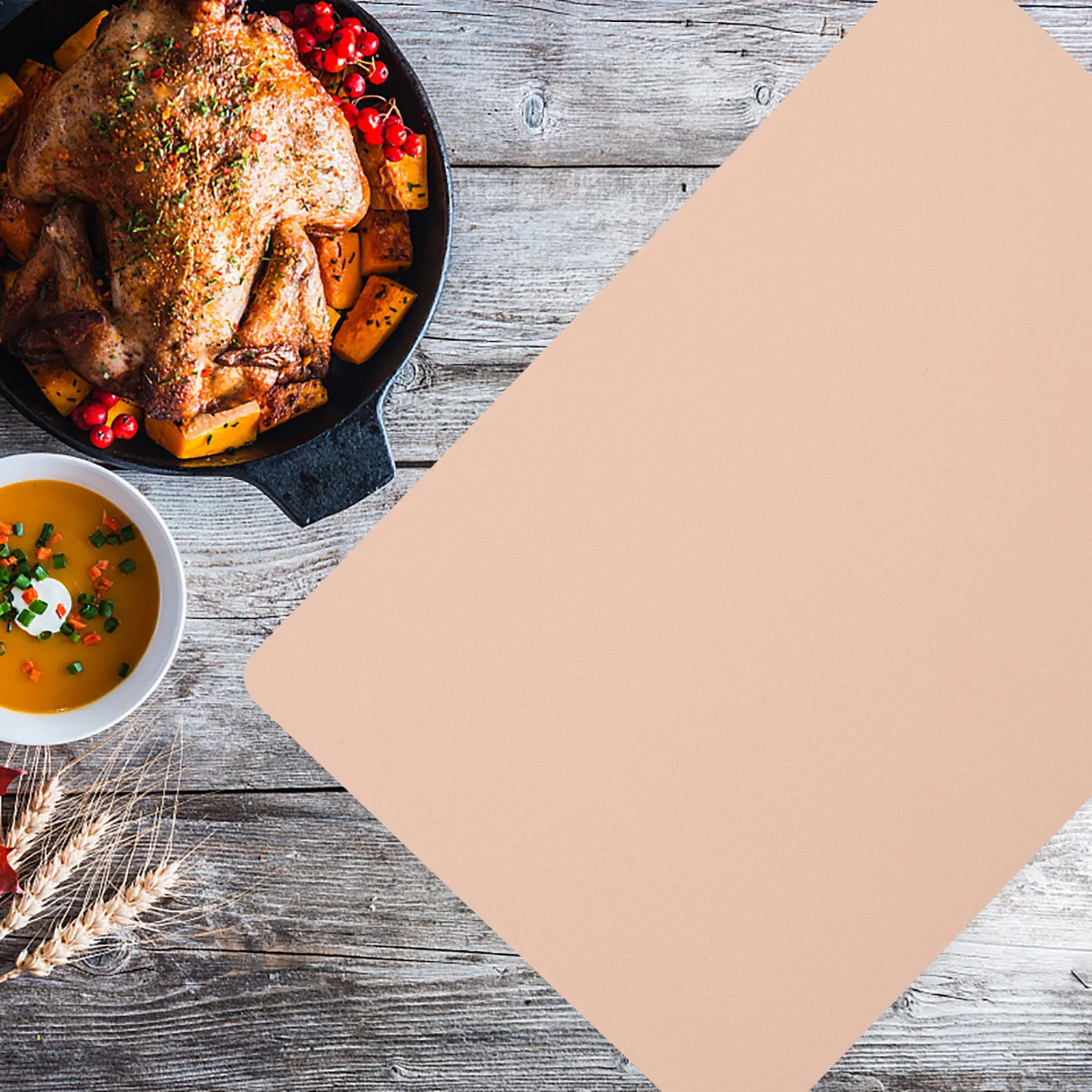 

1Pcs Waterproof Placemat Heat Resistant Anti-Skid Cushion Insulation Pad for Household Bowls Tableware Bowl Mat