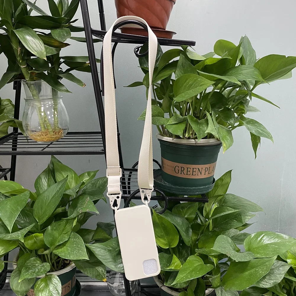 Adjustable Neck Cord Phone Strap Holder Phone Hanging Cord Phone Lanyards Colorful Nylon Necklace Shoulder Rope