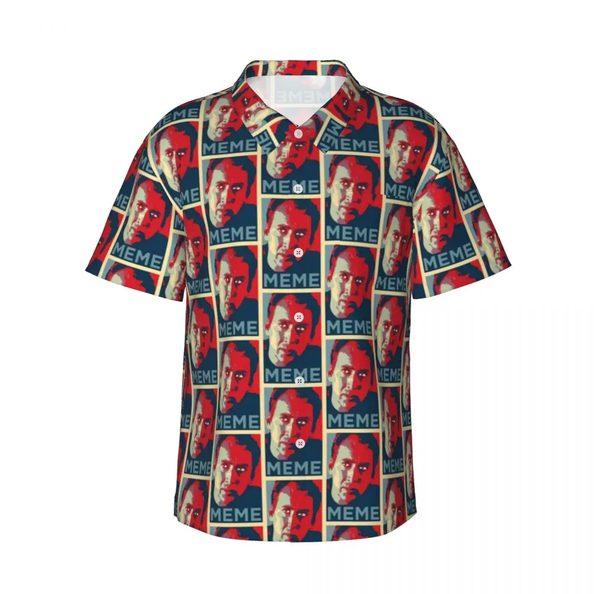 

Николас Кейдж, мем, рубашка для отпуска, стиль плаката, гавайские повседневные рубашки, мужские элегантные блузки, удобная одежда с короткими рукавами