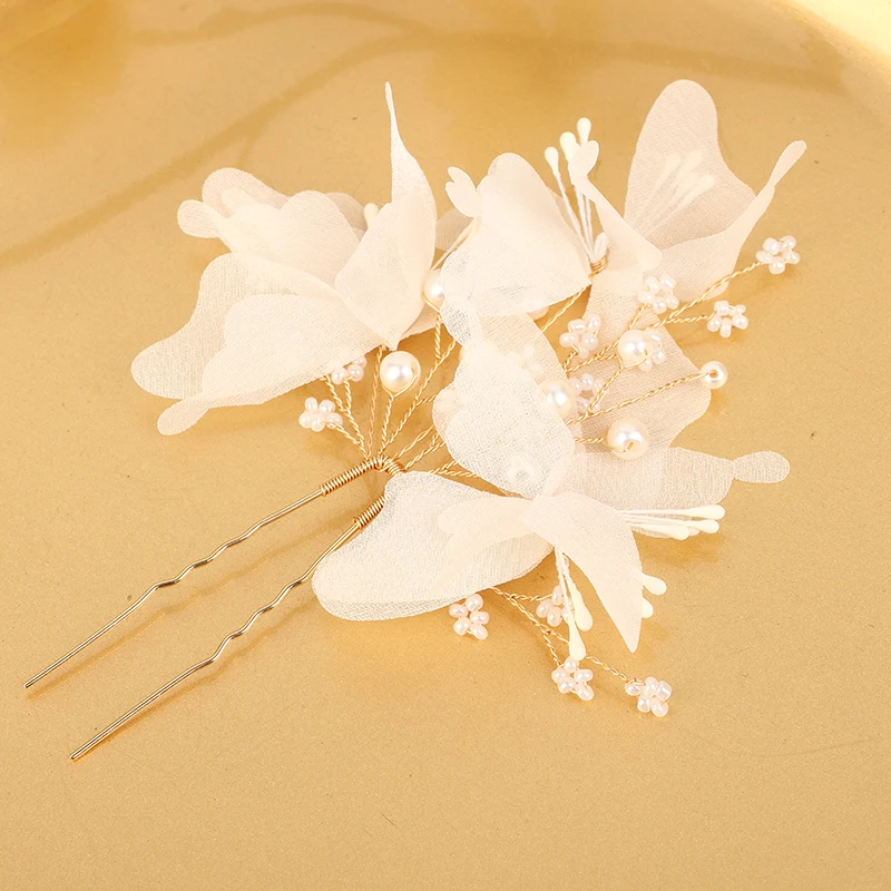 Fermagli per capelli a forma di U da sposa forcina per capelli a rete forcine per capelli perla accessori per capelli da sposa da donna copricapo da sposa