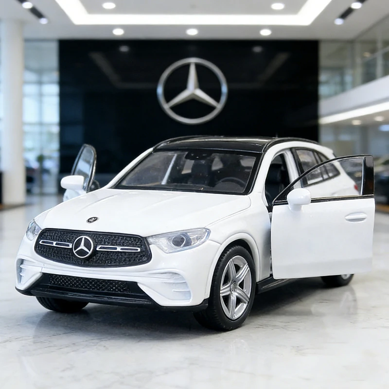 

WELLY 1:36 Mercedes-Benz GLC SUV, литая модель автомобиля из сплава, игрушечная машинка, миниатюрная масштабная модель автомобиля для детей