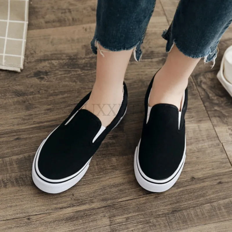 Flat Bottomed Low Cut Canvas Shoes Casual Comfortable Fashionable Breathable Lightweight Minimalist Board Shoes with One Foot