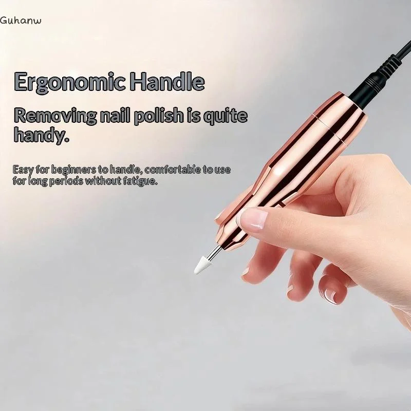 

[WHB]Electric DC Nail Drill Pen Handle File Polish Grind Machine Handpiece Manicure Pedicure Tool Nail Professionals
