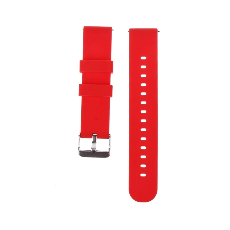 Soft Silicone Band 22mm/20mm Universal Sport Watch Wrist Strap Loop-Bracelet Replace Waterproof Sweatproof Anti-scratch