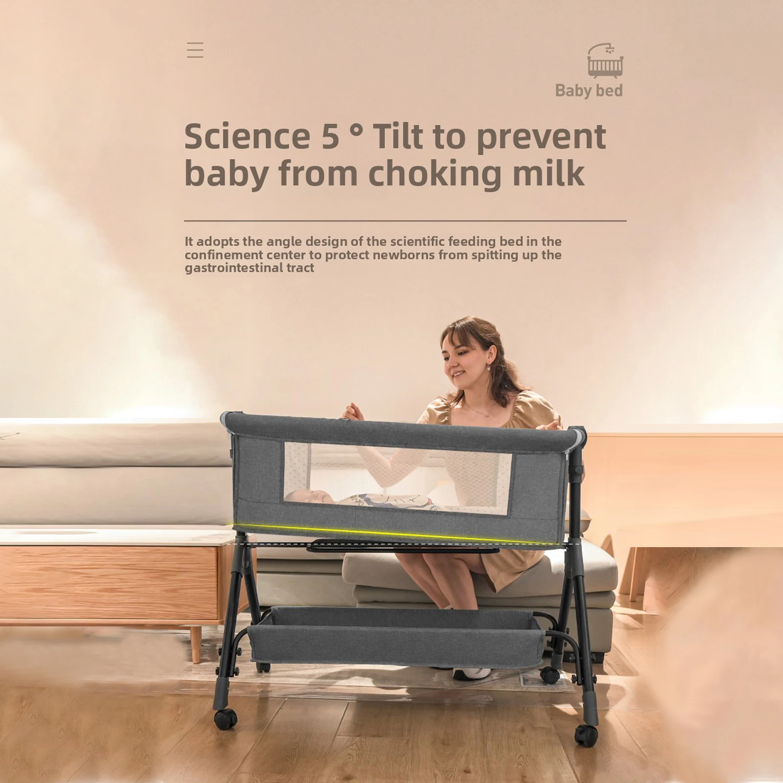 سرير أطفال لحديثي الولادة عش الطفل طاولات تغيير الطفل سجادة لتغيير الأطفال سرير أطفال متنقل سرير سفر للأطفال