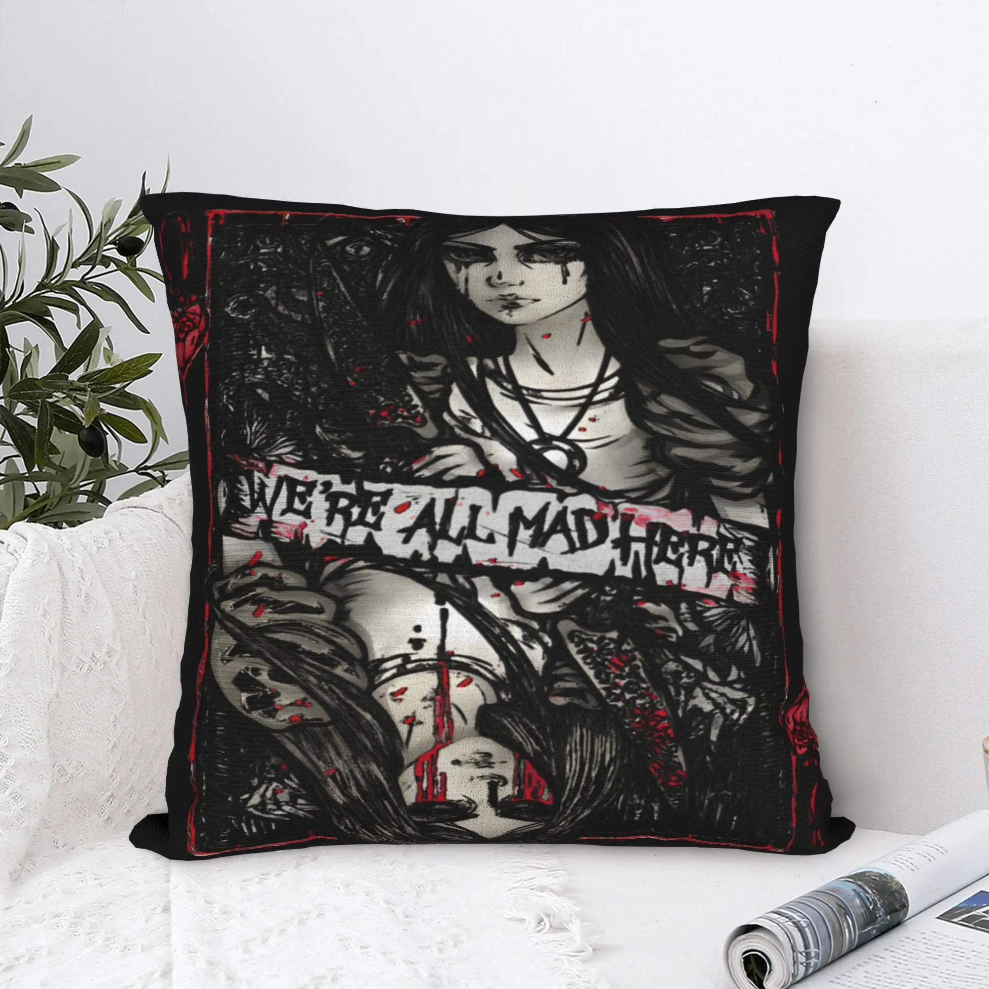 Pillow Cover A-Alice Madness Returns Game  Funny Pillow Case For Sofa Home Decor Pillowcases