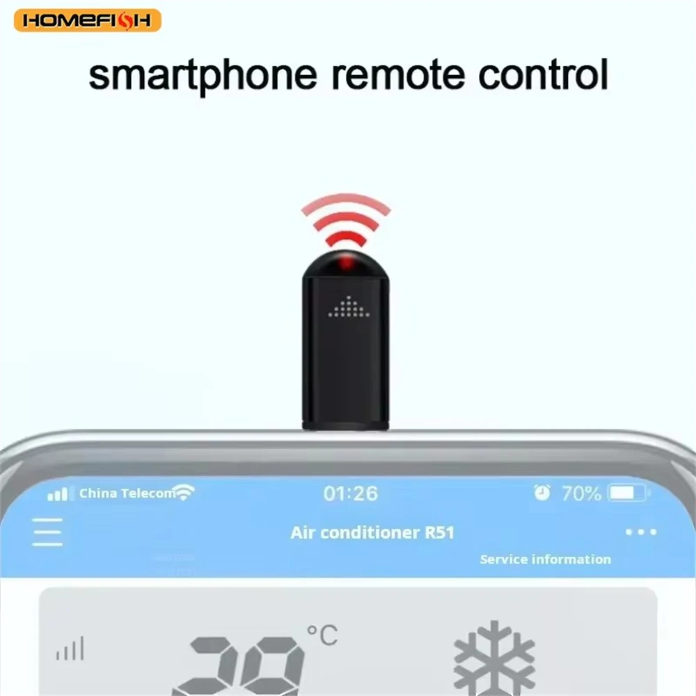MEUYAG Type C Smartphone Infrared Transmitter Control Smart App Control Adapter Infrared Remote Suitable for Television